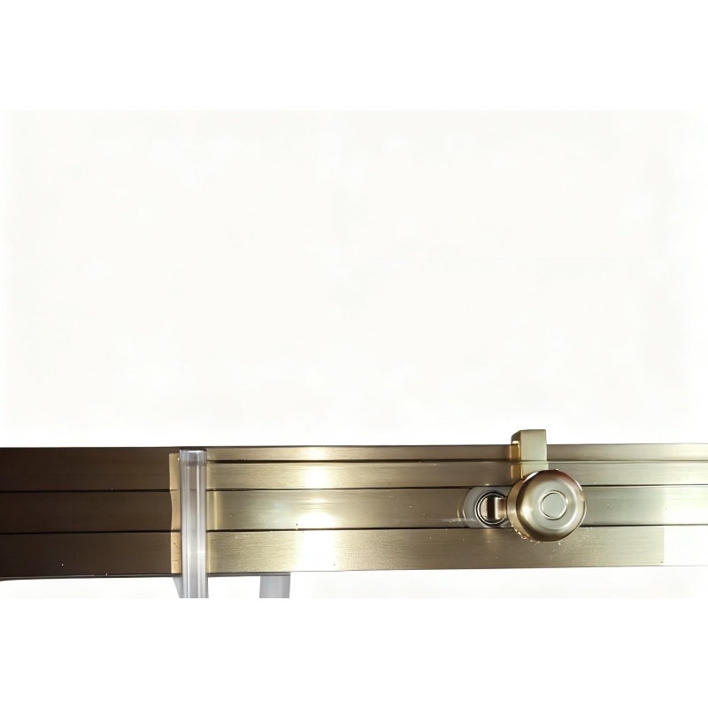 Шторки скляні на ванну розсувні Koer SR BS06-120x150-TR-12 прозоре скло Easy Clean 6мм, матове золото (KR5946)