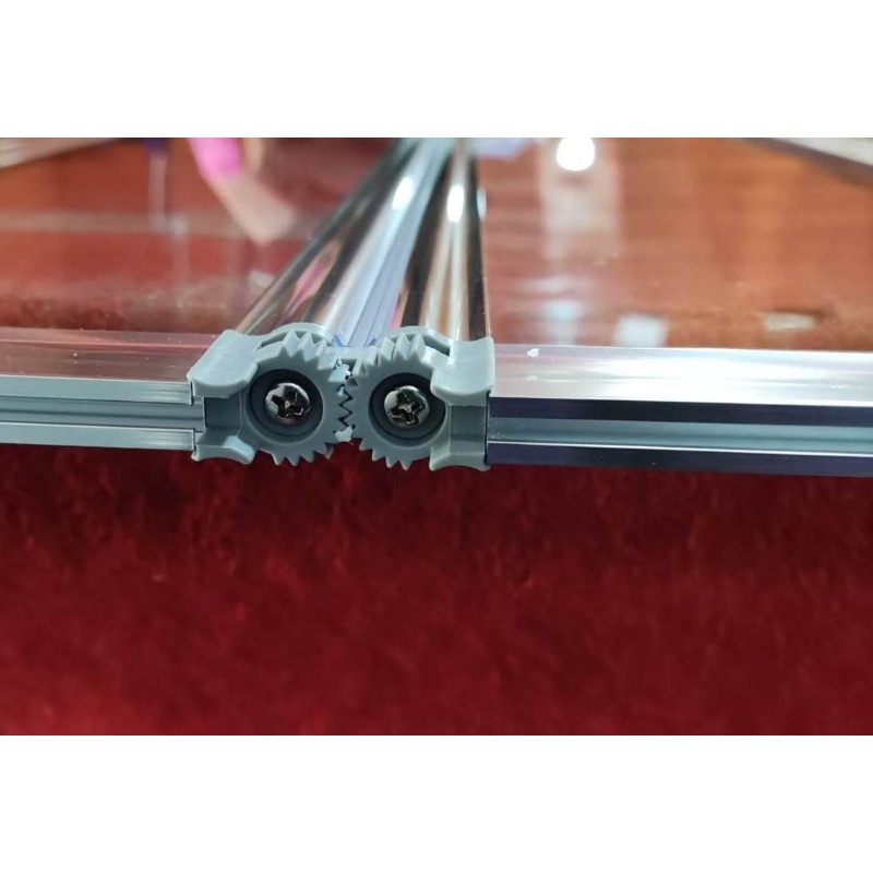 Шторки стеклянные на ванную складные Koer SR BS07-80x140-TR-01 прозрачное стекло Easy Clean 4мм, хром (KR5948)