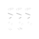 Шторки стеклянные на ванную складные Koer SR BS07-80x140-TR-01 прозрачное стекло Easy Clean 4мм, хром (KR5948)