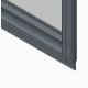 Шторки стеклянные на ванную складные Koer SR BS07-80x140-TR-01 прозрачное стекло Easy Clean 4мм, хром (KR5948)