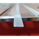 Шторки стеклянные на ванную складные Koer SR BS07-80x140-TR-01 прозрачное стекло Easy Clean 4мм, хром (KR5948)