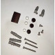 Шторки стеклянные на ванную складные Koer SR BS07-80x140-TR-01 прозрачное стекло Easy Clean 4мм, хром (KR5948)