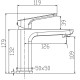 Смеситель для умывальника KOER KB-10031-12 (Цвет матового золота) (KR5973)