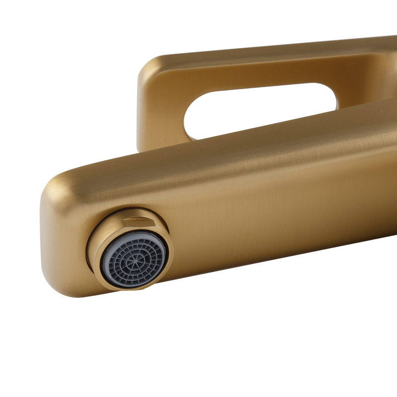 Смеситель для умывальника KOER KB-10031-12 (Цвет матового золота) (KR5973)