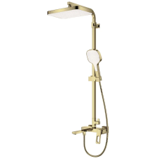 Душевая колонна со смесителем KOER KB-56031-12 3 функции (Цвет матовое золото) (KR5974)