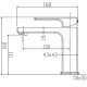 Смеситель для умывальника KOER KB-10009-07 (Цвет графит) (KR5976)