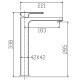 Смеситель для умывальника высокий KOER KB-11009-07 (Цвет графит) (KR5978)
