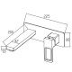 Смеситель для умывальника встраиваемый KOER KB-16009-01 (Цвет хром) (KR5979)