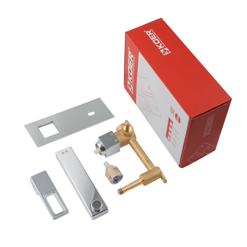 Смеситель для умывальника встраиваемый KOER KB-16009-01 (Цвет хром) (KR5979)