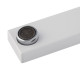 Смеситель для ванны с коротким изливом KOER KB-41009-04 (Цвет хром+белый) (KR5985)