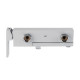 Смеситель для ванны с коротким изливом KOER KB-41009-04 (Цвет хром+белый) (KR5985)