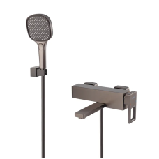 Смеситель для ванны с коротким изливом KOER KB-41009-07 (Цвет графит) (KR5986)