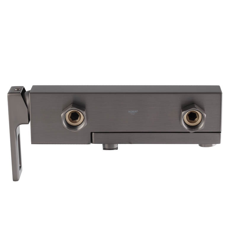 Смеситель для ванны с коротким изливом KOER KB-41009-07 (Цвет графит) (KR5986)