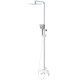 Душевая колонна со смесителем KOER KB-56009-04 3 функции (Цвет хром+белый) (KR5987)