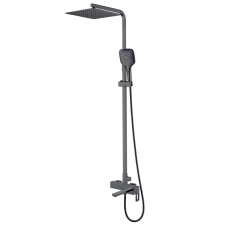 Душевая колонна со смесителем KOER KB-56009-07 3 функции (Цвет графит) (KR5988)