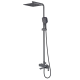 Душевая колонна со смесителем KOER KB-56009-07 3 функции (Цвет графит) (KR5988)