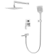 Душевая система встраиваемая KOER KB-66009-04 3 функции (Цвет хром+белый) (KR5990)