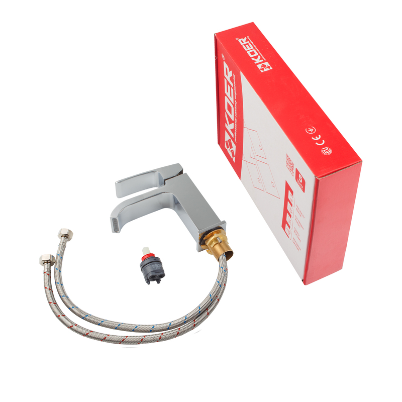 Смеситель для умывальника KOER KB-10037-01 (Цвет хром) (KR5998)