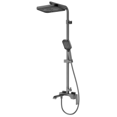 Душевая колонна со смесителем KOER KB-56037-07 3 функции (Цвет графит) (KR6002)