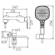 Смеситель для ванны с коротким изливом KOER KB-41037-01 (Цвет хром) (KR6004)