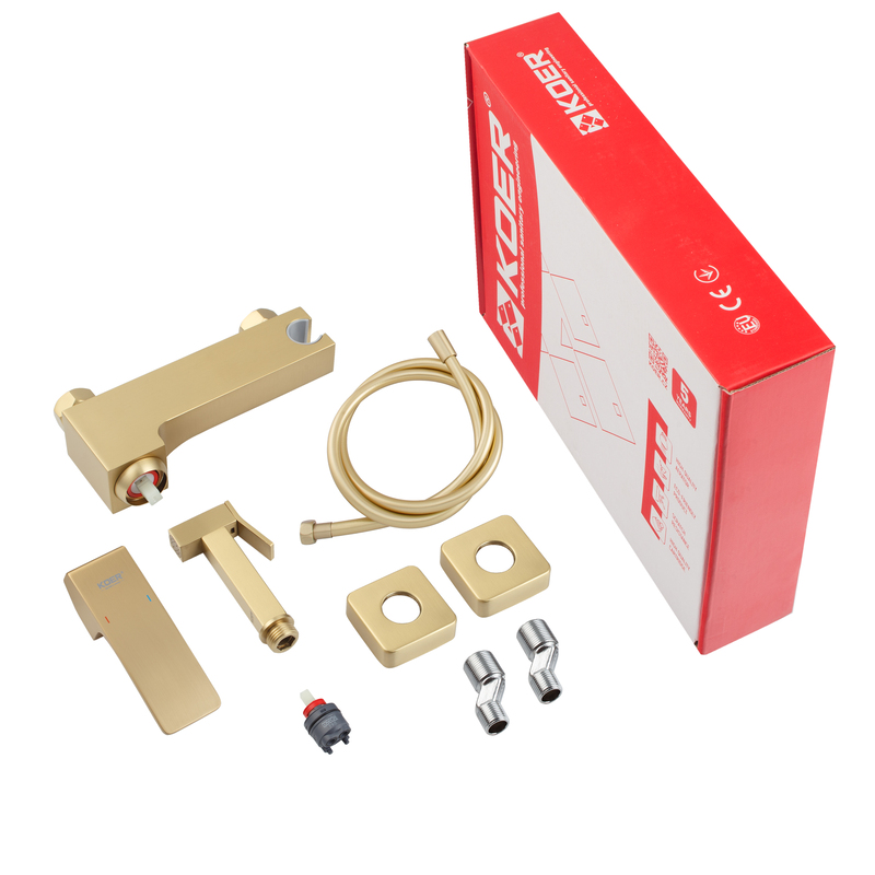 Смеситель для гигиенического душа Koer KB-24037-12 (Цвет матового золота) (KR6007)