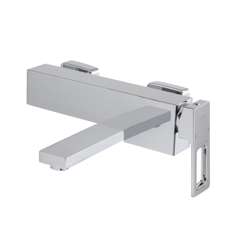 Смеситель для ванны с коротким изливом KOER KB-41009-01 (Цвет хром) (KR6017)