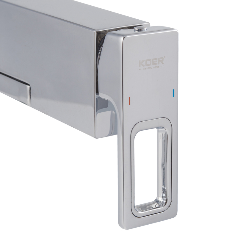Смеситель для ванны с коротким изливом KOER KB-41009-01 (Цвет хром) (KR6017)