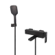 Смеситель для ванны с коротким изливом KOER KB-41009-05 (Цвет черный) (KR6018)