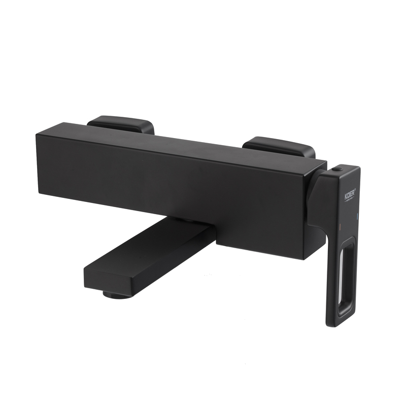 Смеситель для ванны с коротким изливом KOER KB-41009-05 (Цвет черный) (KR6018)