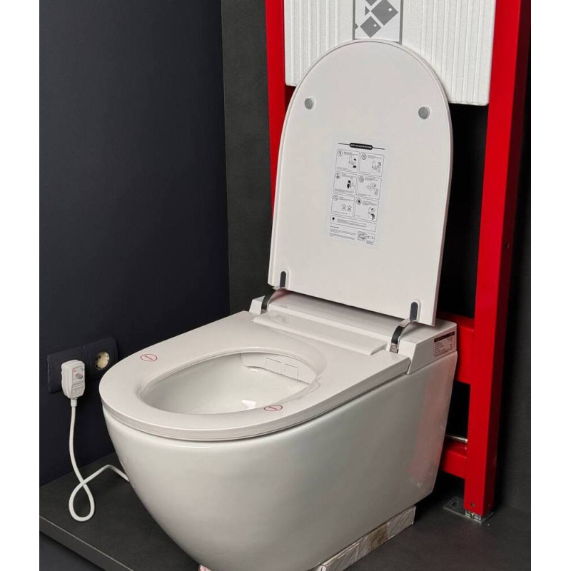 Комплект: Koer TB-0301 Smart Унитаз-биде подвесной TB-0101 с электронным управлением + Инсталляция KT-0409 + панель KT-0609-01 Chrome (KR6116)