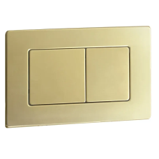 Панель смыва Koer KT-0612-12 240x160x10mm из нержавеющей стали, кнопка квадратная (цвет матовое золото) (KR6121)