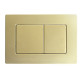 Панель смыва Koer KT-0612-12 240x160x10mm из нержавеющей стали, кнопка квадратная (цвет матовое золото) (KR6121)