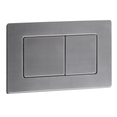 Панель змиву Koer KT-0612-07 240x160x10mm з нержавіючої сталі, кнопка квадр. (колір графіт) (KR6122)