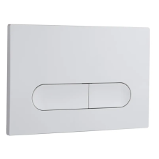 Панель смыва Koer KT-0608-03 240x160x10mm пластиковая, кнопка округленная (цвет белый) (KR6123)