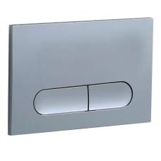Панель смыва Koer KT-0608-01 240x160x10mm пластиковая, кнопка округленная (цвет хром) (KR6124)