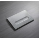 Панель смыва Koer KT-0608-01 240x160x10mm пластиковая, кнопка округленная (цвет хром) (KR6124)
