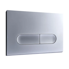 Панель смыва Koer KT-0608-14 240x160x10mm пластиковая, кнопка округленная (цвет сатин) (KR6127)