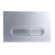 Панель смыва Koer KT-0608-14 240x160x10mm пластиковая, кнопка округленная (цвет сатин) (KR6127)