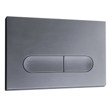 Панель смыва Koer KT-0608-07 240x160x10mm пластиковая, кнопка округленная (цвет графит) (KR6128)