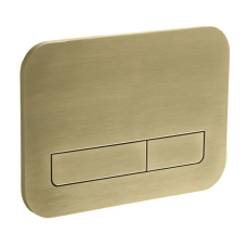 Панель смыва Koer KT-0609-12 240x160x7mm пластиковая, кнопка линейная (цвет матовое золото) (KR6132)