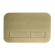 Панель смыва Koer KT-0609-12 240x160x7mm пластиковая, кнопка линейная (цвет матовое золото) (KR6132)