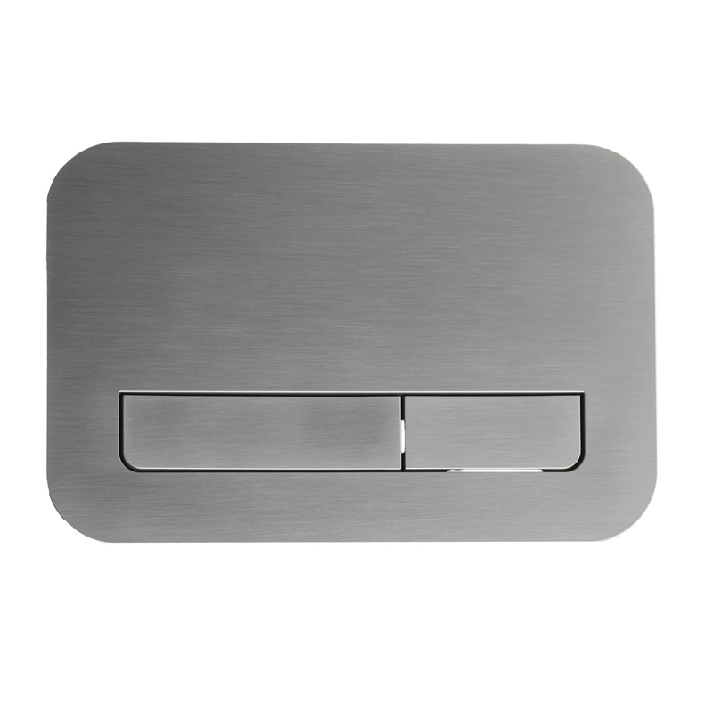 Панель смыва Koer KT-0609-07 240x160x7mm пластиковая, кнопка линейная (цвет графит) (KR6133)
