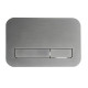 Панель смыва Koer KT-0609-07 240x160x7mm пластиковая, кнопка линейная (цвет графит) (KR6133)