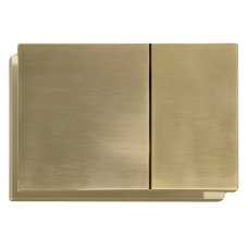 Панель смыва Koer KT-0610-12 240x160x32mmmm пластиковая, кнопка квадратная (цвет матовое золото) (KR6137)