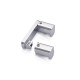 Крючок двойной Koer AS-0101-2-01 цвет хром глянец (KR6157)
