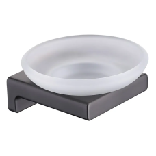 Мыльница настенная Koer AS-0102-07 (стекло) цвет графит (KR6160)