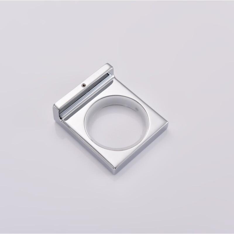 Мыльница настенная Koer AS-0102-01 (стекло) цвет хром глянец (KR6161)