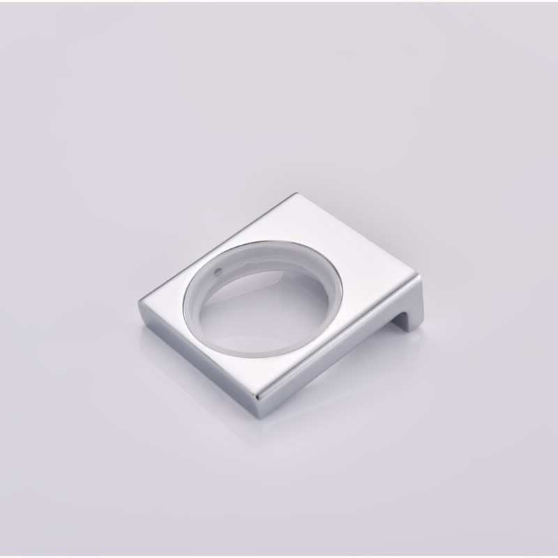 Стакан одинарный настенный Koer AS-0103-01 (стекло) цвет хром глянец (KR6165)