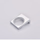 Стакан одинарный настенный Koer AS-0103-01 (стекло) цвет хром глянец (KR6165)