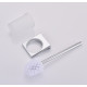Ершик для унитаза подвесной Koer AS-0105-01 (стекло) цвет хром глянец (KR6173)